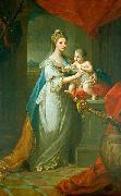 Angelica Kauffmann Portrait of Augusta of Hanover with her first born son Karl Georg of Brunswick china oil painting artist